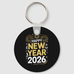 Happy New Year 2026 - New Year's Eve 2026 Key Ring