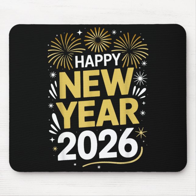 Happy New Year 2026 - New Year's Eve 2026  Mouse Mat (Front)