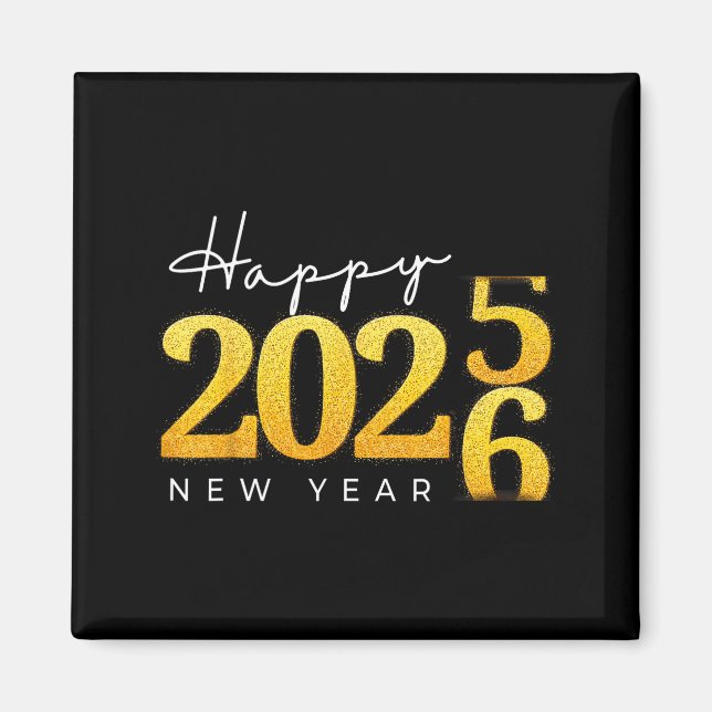 Happy New Year 2026 New Year's Eve Countdown Party Magnet (Front)