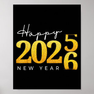 Happy New Year 2026 New Year's Eve Countdown Party Poster