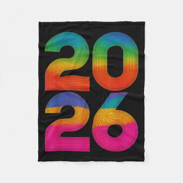 Happy New Year 2026 New Years Eve  Fleece Blanket (Front)