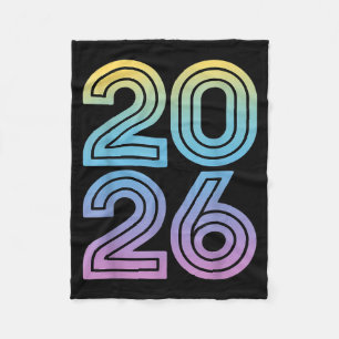 Happy New Year 2026 New Years Eve  Fleece Blanket