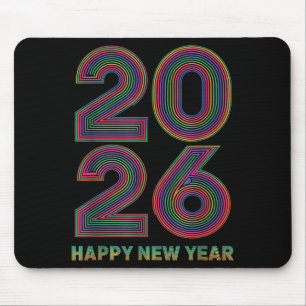 Happy New Year 2026 New Years Eve Mouse Mat
