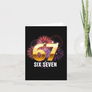 Happy New Year 2026 New Year's Eve Party 67 Six Se Card