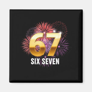 Happy New Year 2026 New Year's Eve Party 67 Six Se Magnet