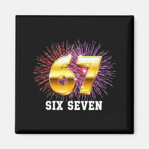 Happy New Year 2026 New Year's Eve Party 67 Six Se Magnet