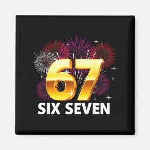 Happy New Year 2026 New Year's Eve Party 67 Six Se Magnet