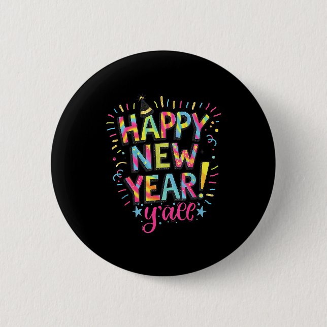 Happy New Year 2026 New Years Eve Party Countdown  6 Cm Round Badge (Front)