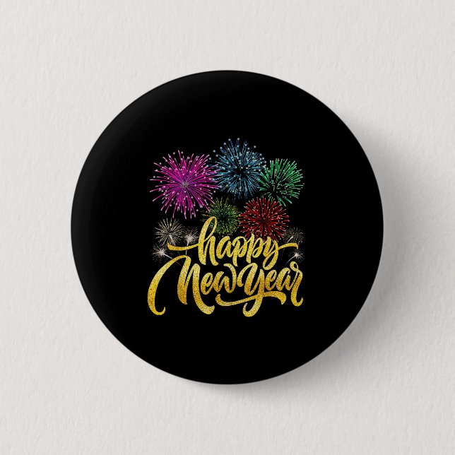 Happy New Year 2026 New Years Eve Party Countdown  6 Cm Round Badge (Front)