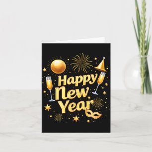 Happy New Year 2026 New Years Eve Party Countdown Card