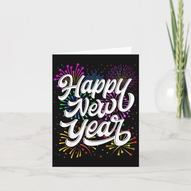 Happy New Year 2026 New Year's Eve Party Countdown Card (Front)