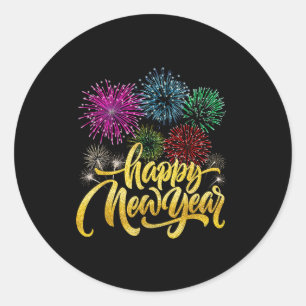Happy New Year 2026 New Years Eve Party Countdown  Classic Round Sticker