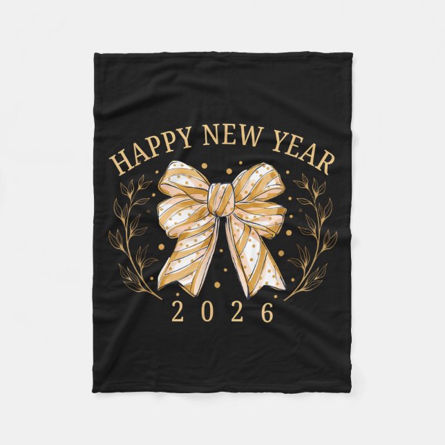 Happy New Year 2026 New Years Eve Party Countdown  Fleece Blanket (Front)