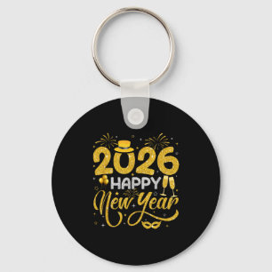 Happy New Year 2026 New Years Eve Party Countdown  Key Ring