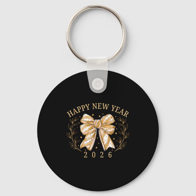 Happy New Year 2026 New Years Eve Party Countdown  Key Ring (Front)
