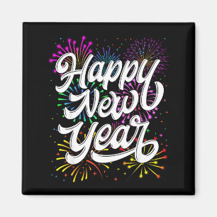 Happy New Year 2026 New Year's Eve Party Countdown Magnet