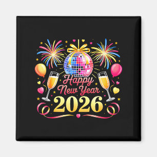 Happy New Year 2026 New Years Eve Party Countdown  Magnet