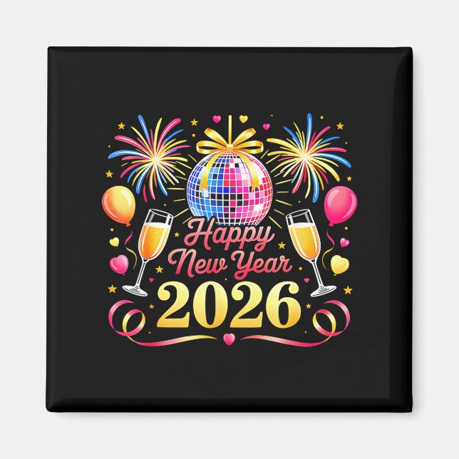 Happy New Year 2026 New Years Eve Party Countdown  Magnet (Front)