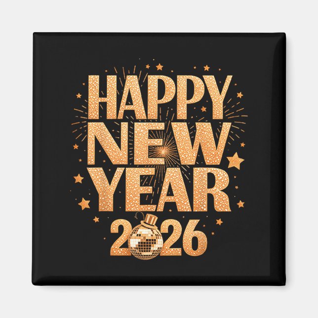 Happy New Year 2026 New Years Eve Party Countdown  Magnet (Front)