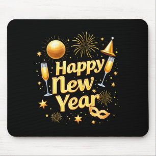 Happy New Year 2026 New Years Eve Party Countdown Mouse Mat