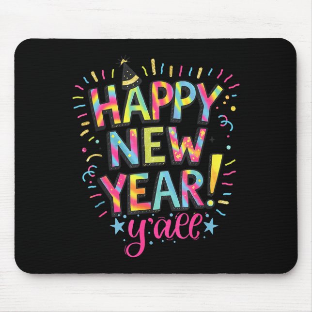 Happy New Year 2026 New Years Eve Party Countdown  Mouse Mat (Front)