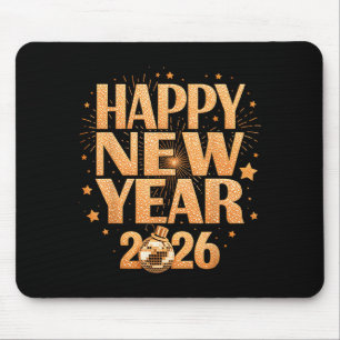 Happy New Year 2026 New Years Eve Party Countdown  Mouse Mat