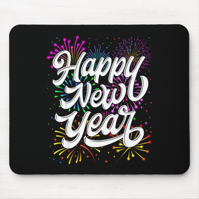 Happy New Year 2026 New Year's Eve Party Countdown Mouse Mat (Front)
