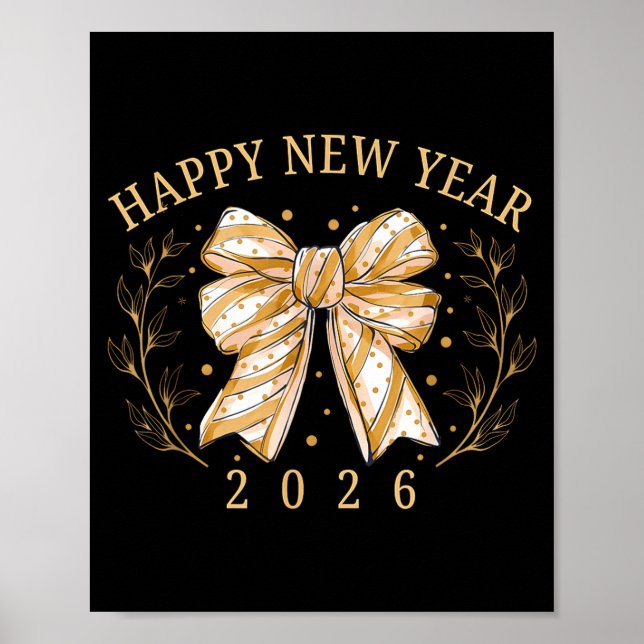 Happy New Year 2026 New Years Eve Party Countdown  Poster (Front)
