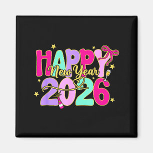 Happy New Year 2026 New Years Eve Party Family Mat Magnet