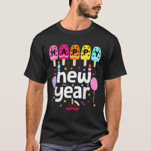 Happy New Year 2026 New Years Eve Party Kids Girls T-Shirt