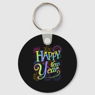 Happy New Year 2026 New Year's Eve Party Matching  Key Ring