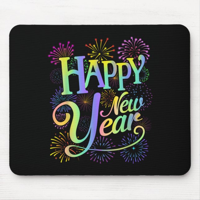 Happy New Year 2026 New Year's Eve Party Matching  Mouse Mat (Front)