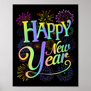 Happy New Year 2026 New Year's Eve Party Matching Poster