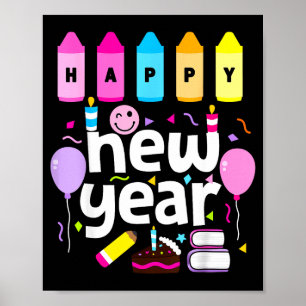Happy New Year 2026 New Years Eve Party Teacher Ki Poster