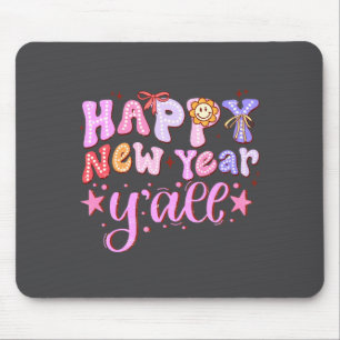 Happy New Year 2026 Party Countdown New Years Y'al Mouse Mat