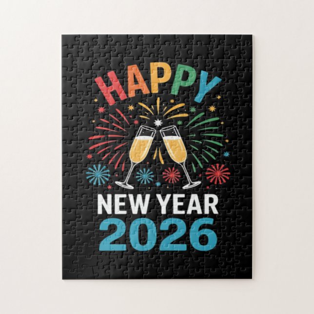 Happy New Year 2026 Party Funny New Years Eve 2026 Jigsaw Puzzle (Vertical)