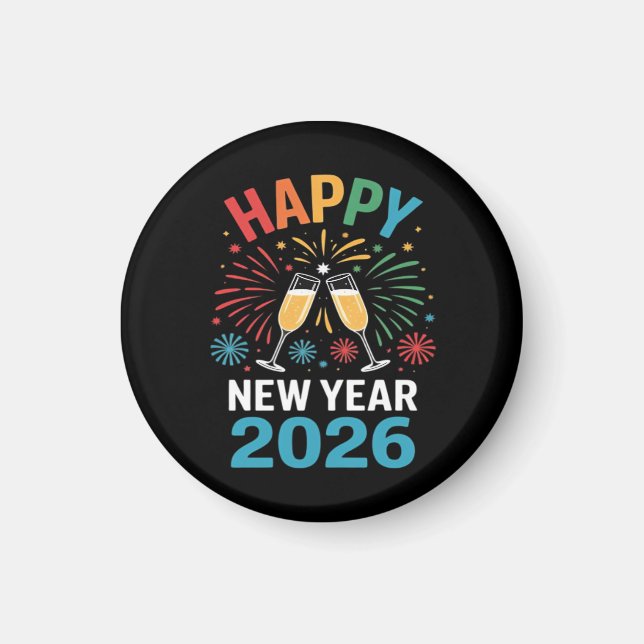 Happy New Year 2026 Party Funny New Years Eve 2026 Magnet (Front)