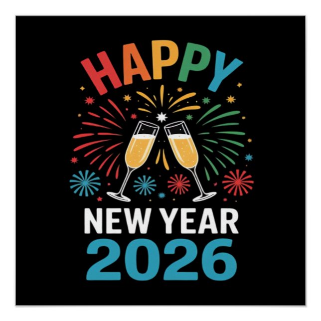 Happy New Year 2026 Party Funny New Years Eve 2026 Poster (Front)
