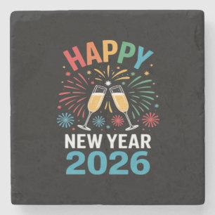 Happy New Year 2026 Party Funny New Years Eve 2026 Stone Coaster