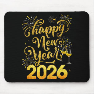 Happy New Year 2026 Party New Years Eve Holiday  Mouse Mat