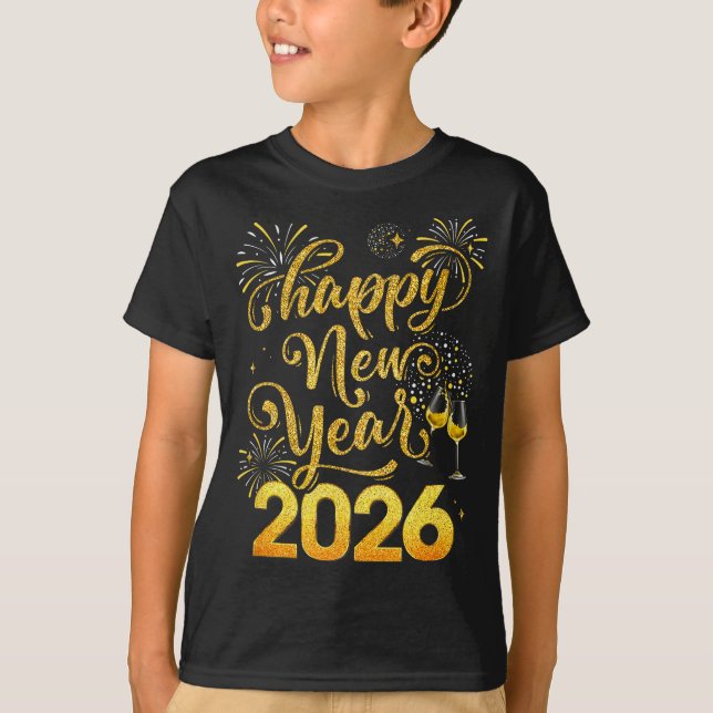 Happy New Year 2026 Party New Years Eve Holiday  T-Shirt (Front)