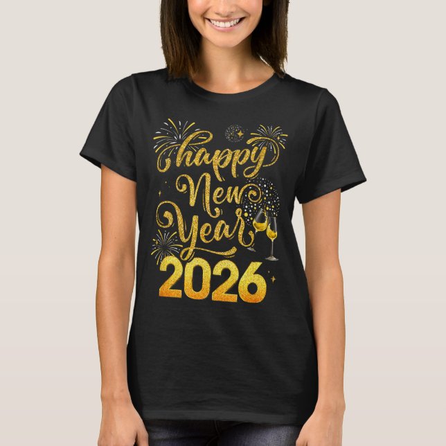 Happy New Year 2026 Party New Years Eve Holiday  T-Shirt (Front)