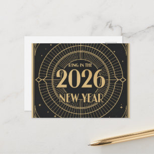 HAPPY NEW YEAR 2026 POSTCARD