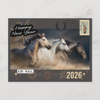 Happy New Year 2026 Postcard