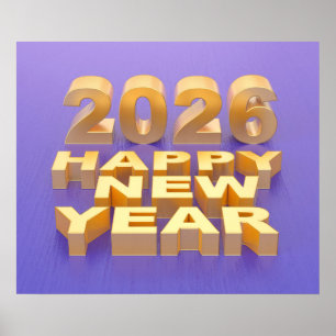 Happy New Year 2026 Poster