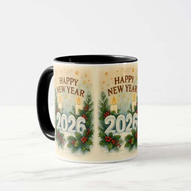 happy new year 2026 premiumcoffee mug (Front Left)