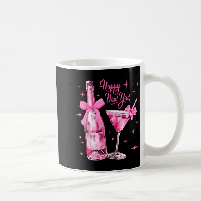 Happy New Year 2026 Retro Nk Bow Whisky New Year's Coffee Mug (Right)
