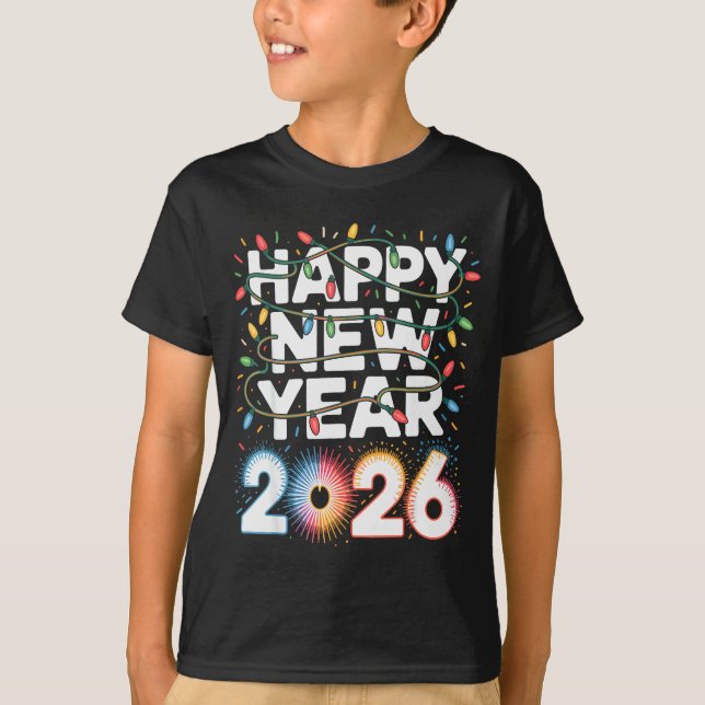 Happy New Year 2026 Sparkle Shirt For Women  (Front)