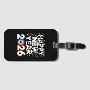 Happy New Year 2026 Sparkle Shirt for Women Luggage Tag
