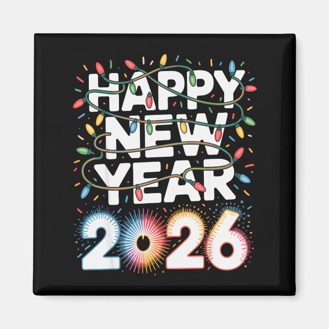 Happy New Year 2026 Sparkle Shirt For Women  Magnet (Front)